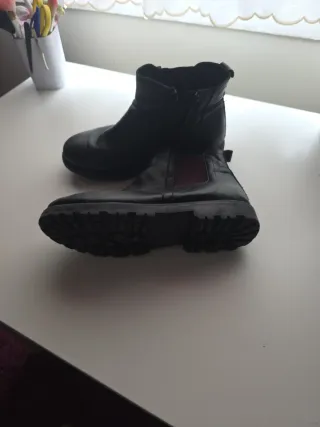 Botas Crack Kids Negras con Cierre en taĺa 34