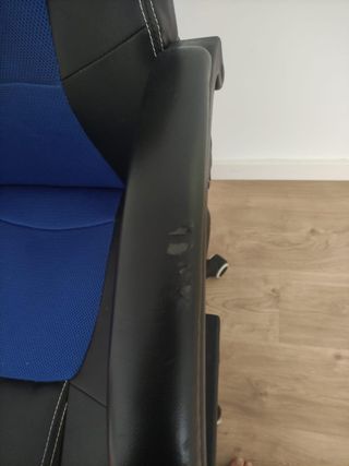 Silla Gamer Negra y Azul