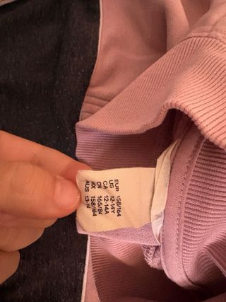 Sudadera gris y rosa con cremallera