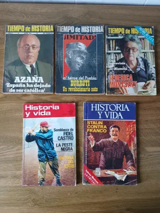 5 Revistas Tiempo de Historia y Historia y Vida