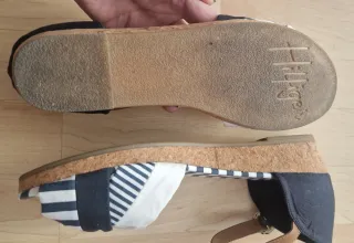 Sandalias Tommy Hilfiger Rayas Tiras Marinas