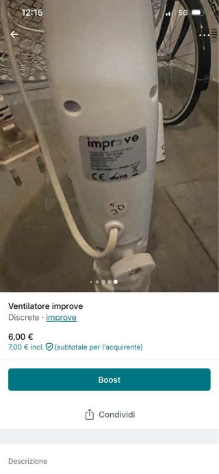 Ventilatore da terra Improve