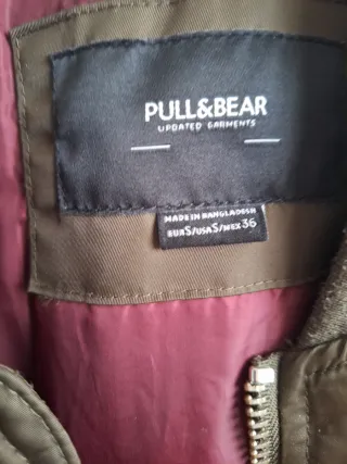 Chaqueta Bomber Pull&Bear Verde Oliva