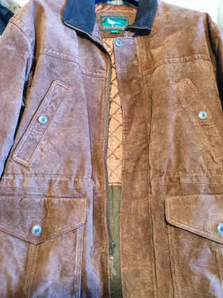 Chaqueta Field & Stream Piel Marrón Hombre 3/4