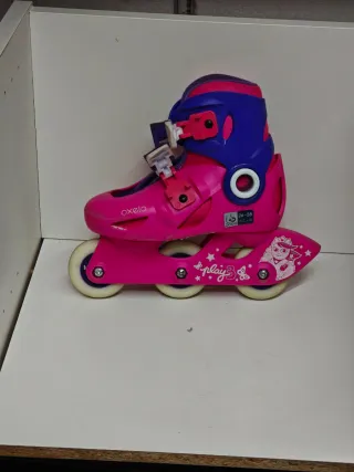 Pattini a rotelle bambina rosa/viola