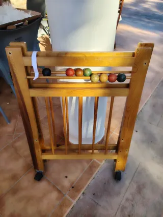 Cuna de madera para bebé 120×65.