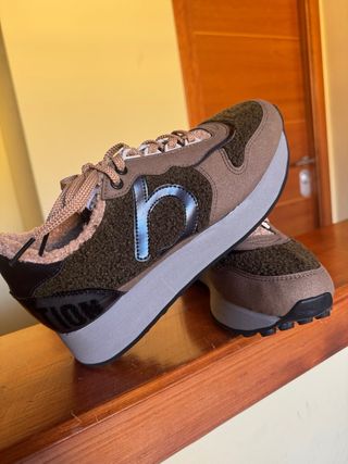 Bambas DUUO Talla 40 Marrón/Verde Oliva