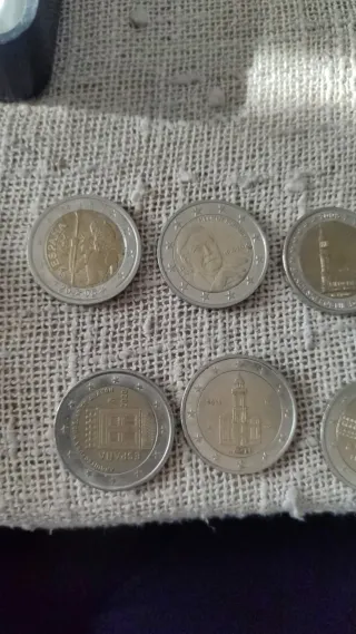 Monedas 2 euros conmemorativas para coleccionista