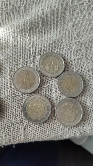Monedas 2 euros conmemorativas para coleccionista