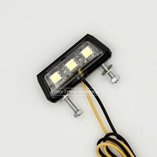 Luz matrícula led homologada blanca