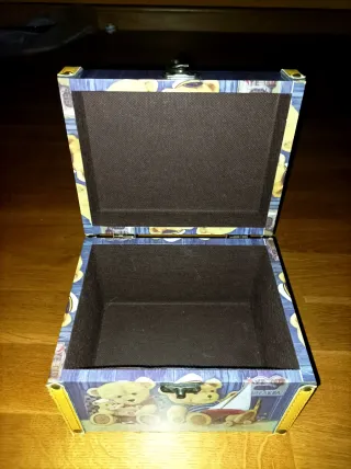 Caja joyero antigua con ositos. POR ENVÍO