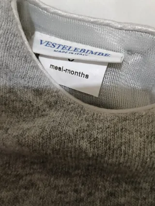 Abito bimba 9/12 mesi grigio