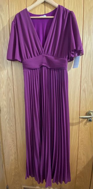 Vestido midi fiesta buganvilla