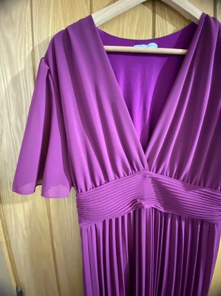 Vestido midi fiesta buganvilla