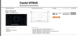 Vitrocerámica Franke 90cm