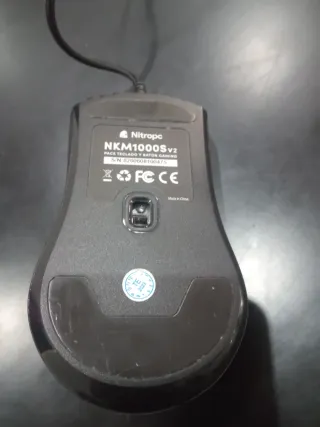 Ratón Gaming Negro y Azul