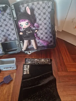 Mochila peluche gato negro