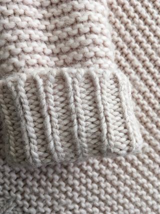 Jersey punto grueso rosa pálido