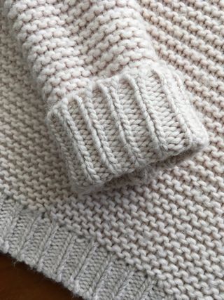 Jersey punto grueso rosa pálido