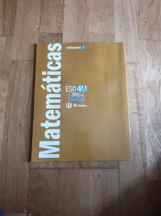 Libro de repaso de matemáticas de 4º de la ESO