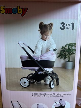 Cochecito Muñecas Smoby 3 en 1 Nuevo