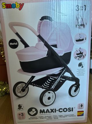 Cochecito Muñecas Smoby 3 en 1 Nuevo