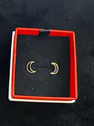 Pendientes bisutería dorada con formas