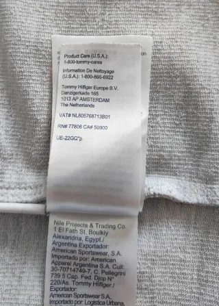 Sudadera Tommy Hilfiger Gris Claro Talla XS