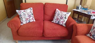 Conjunto 2 Sofás Rojo 3+2 plazas