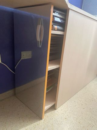 Gran escritorio de 190 largo con almacenamiento