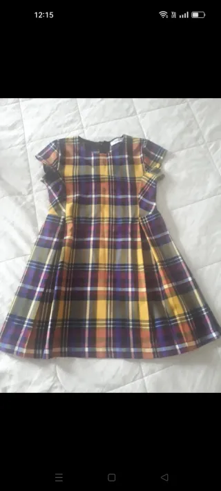 Vestitino bambina fantasia scozzese