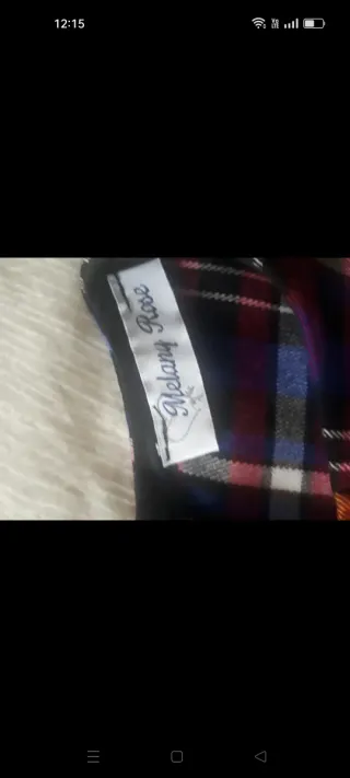 Vestitino bambina fantasia scozzese