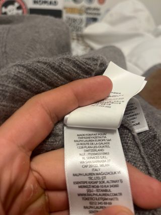 Jersey lana Polo Ralph Lauren gris