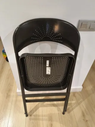 Silla plegable Ikea negra