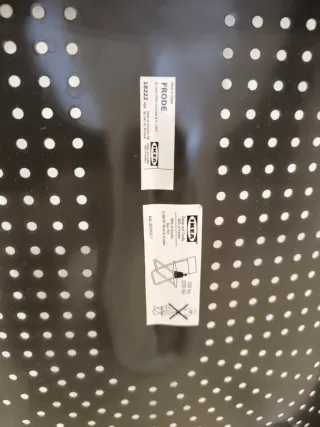 Silla plegable Ikea negra