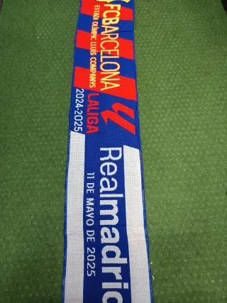 Bufanda FC Barcelona vs Real Madrid Clásico