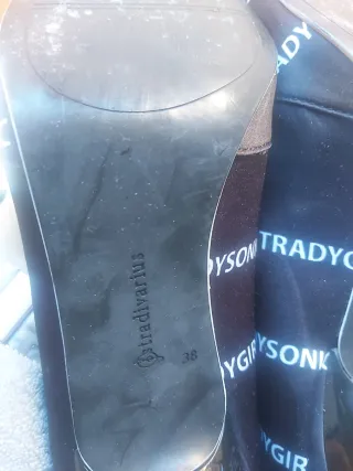 Zapatos Stradivarius Negro Tejido