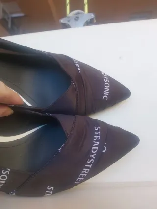 Zapatos Stradivarius Negro Tejido