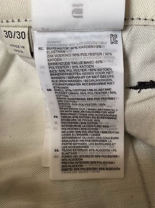 Pantalón chino hombre de G-Star Raw (W30/L30)