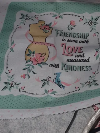 Panel patchwork Gratitud Amor Amistad