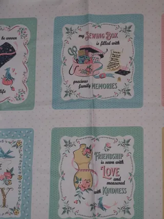 Panel patchwork Gratitud Amor Amistad