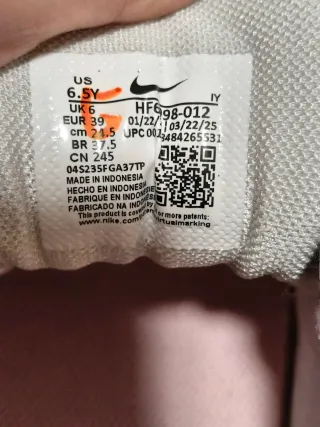 Nike Vomero 5 Talla 39 Gris Rosa