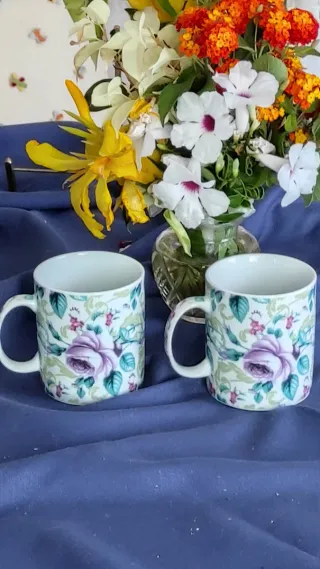 Tazones "SPODE" COPELAND.  2Tazas Desayuno, grande