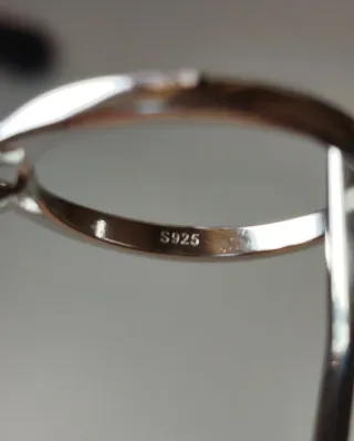 Anillo Moissanita Plata Talla 16.5 mm