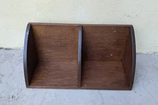 Mensola angolare vintage in legno