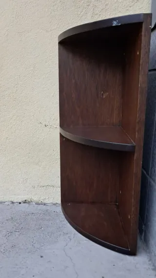 Mensola angolare vintage in legno