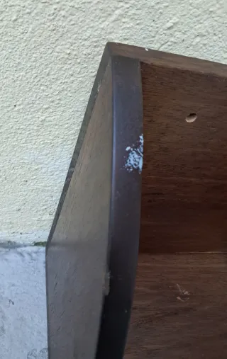 Mensola angolare vintage in legno