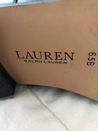 Botas Ralph Lauren piel negra y marrón