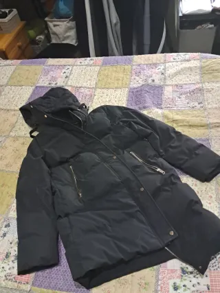 Abrigo negro Zara súper  calentito