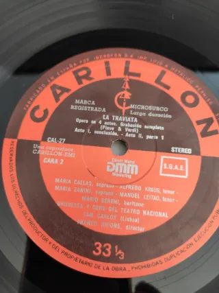 Caja Vinilo LP La Traviata Verdi - Callas Kraus